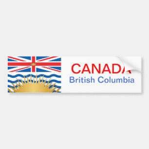 Adesivo Para Carro Bandeira da Colúmbia Britânica