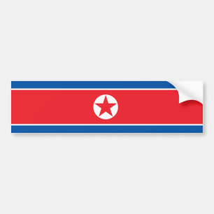 Adesivo Para Carro Bandeira da Coreia do Norte (RPDC)