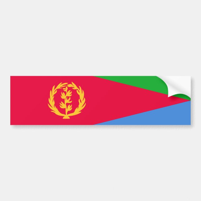 Adesivo Para Carro Bandeira da Eritreia (Frente)