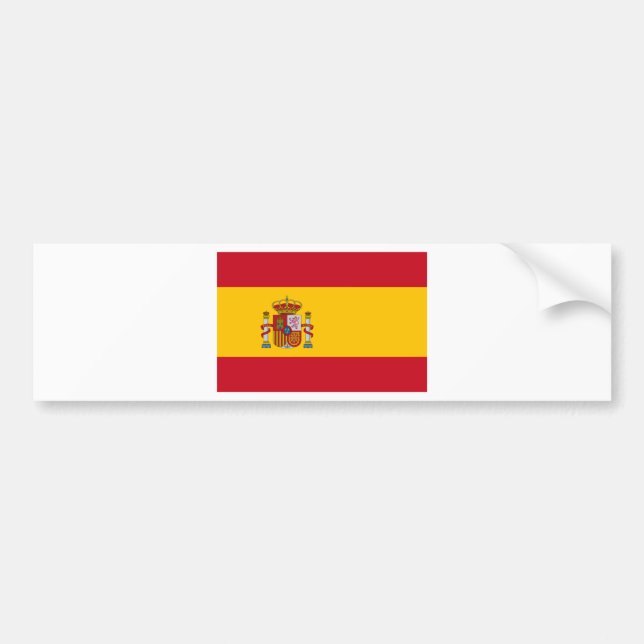 Adesivo Para Carro Bandeira da Espanha (Frente)