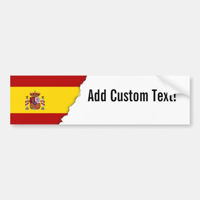 Adesivo Para Carro Bandeira da espanha (Frente)