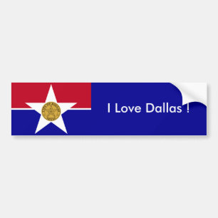 Adesivo Para Carro Bandeira da etiqueta de Dallas, EUA