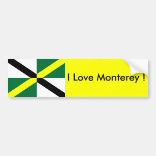 Adesivo Para Carro Bandeira da etiqueta estado de Monterey,