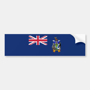 Adesivo Para Carro Bandeira da Geórgia do Sul e Ilhas Sandwich do Sul
