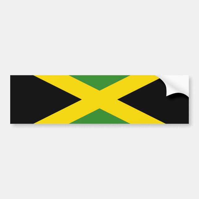 Adesivo Para Carro Bandeira da Jamaica (Frente)