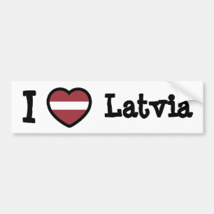 Adesivo Para Carro Bandeira da Letónia