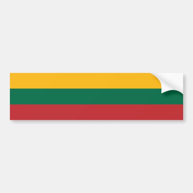 Adesivo Para Carro Bandeira da Lituânia (Frente)