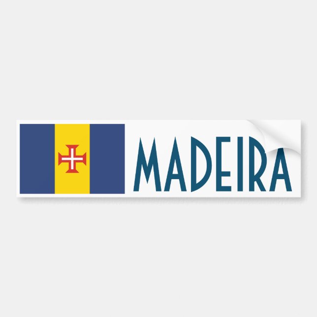 Adesivo Para Carro Bandeira da Madeira, Portugal (Frente)