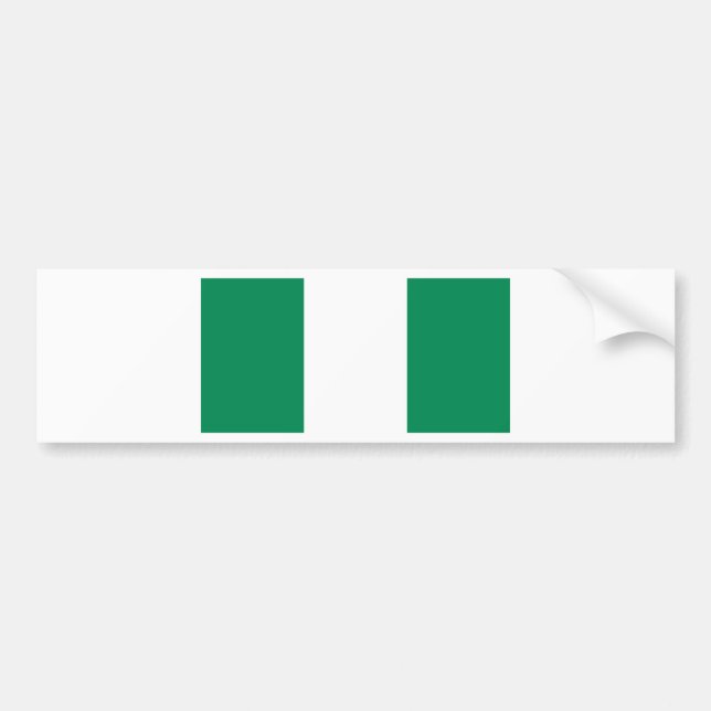 Adesivo Para Carro Bandeira da Nigéria (Frente)