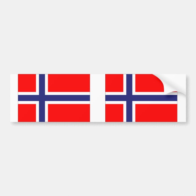 Adesivo Para Carro Bandeira da Noruega (Frente)