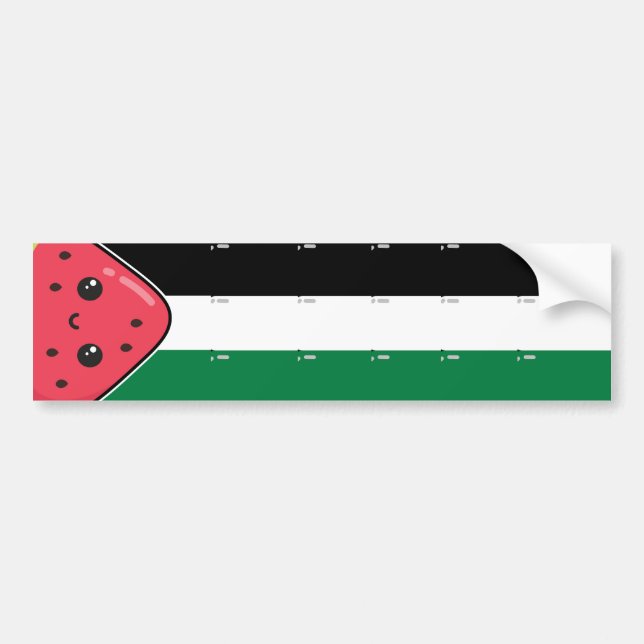Adesivo Para Carro Bandeira da Palestina Cura com Palestina Livre de  (Frente)