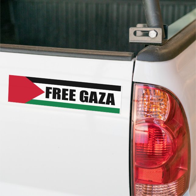 Adesivo Para Carro Bandeira da Palestina, Salvar Gaza, Gaza livre (No caminhão)
