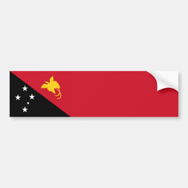 Adesivo Para Carro Bandeira da Papua-Nova Guiné (Frente)
