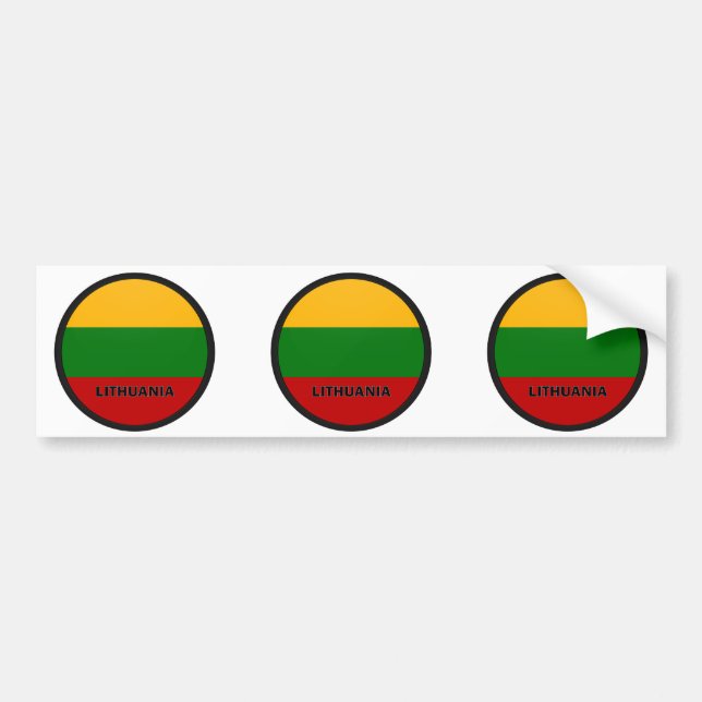 Adesivo Para Carro Bandeira da qualidade de Lithuania Roundel (Frente)
