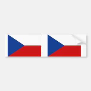Adesivo Para Carro Bandeira da República Checa
