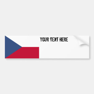 Adesivo Para Carro Bandeira da república checa