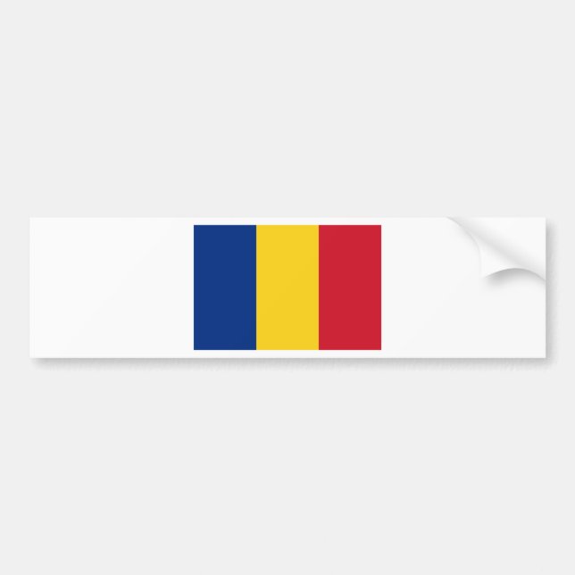 Adesivo Para Carro Bandeira da Romênia (Frente)