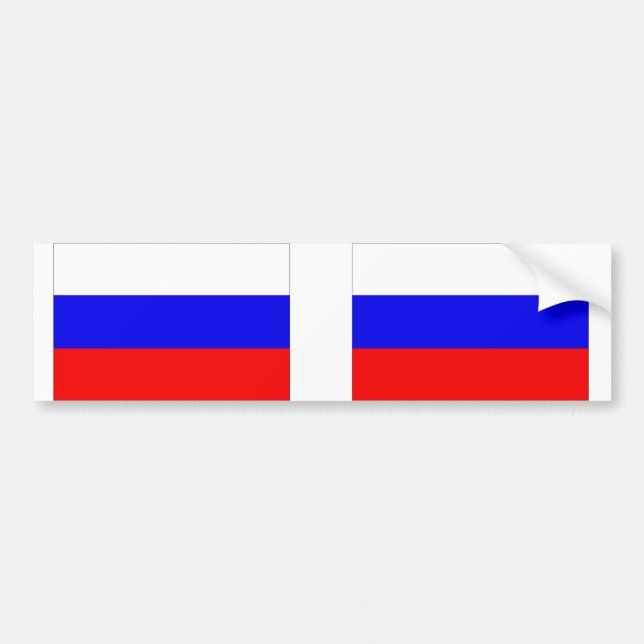 Adesivo Para Carro Bandeira da Rússia (Frente)