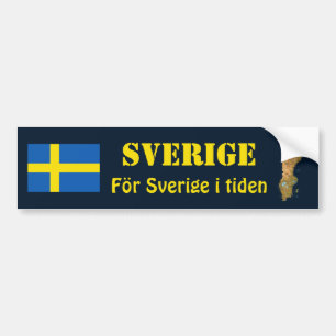 Adesivo Para Carro Bandeira da suecia + Autocolante no vidro traseiro