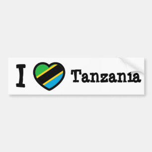 Adesivo Para Carro Bandeira da Tanzânia