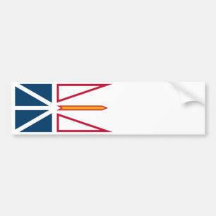 Adesivo Para Carro Bandeira da Terra Nova e Labrador (Canadá)