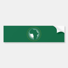 Adesivo Para Carro Bandeira da União Africana (África) (Panáfrica)