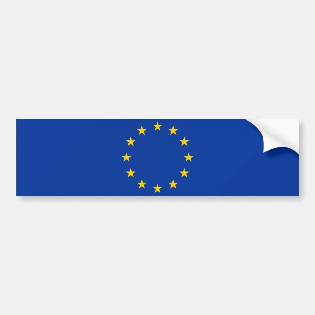 Adesivo Para Carro Bandeira da União Europeia (Frente)