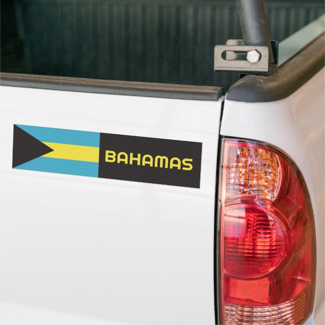 Adesivo Para Carro Bandeira das Bahamas (No caminhão)