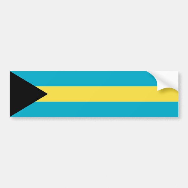 Adesivo Para Carro Bandeira das Bahamas (Frente)