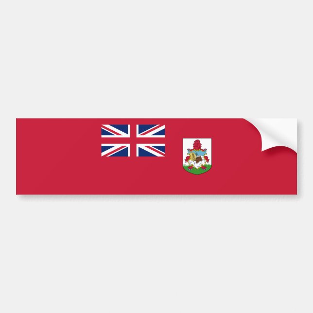 Adesivo Para Carro Bandeira das Bermudas Patriótica (Frente)