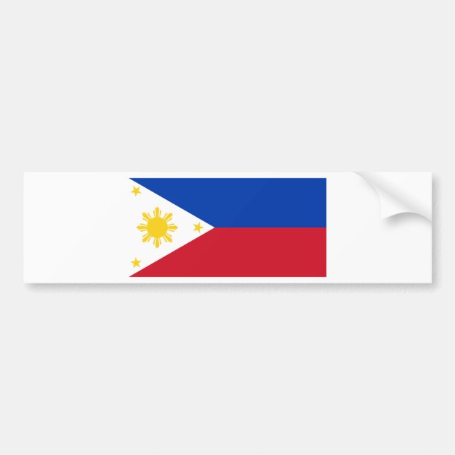 Adesivo Para Carro Bandeira das Filipinas (Frente)