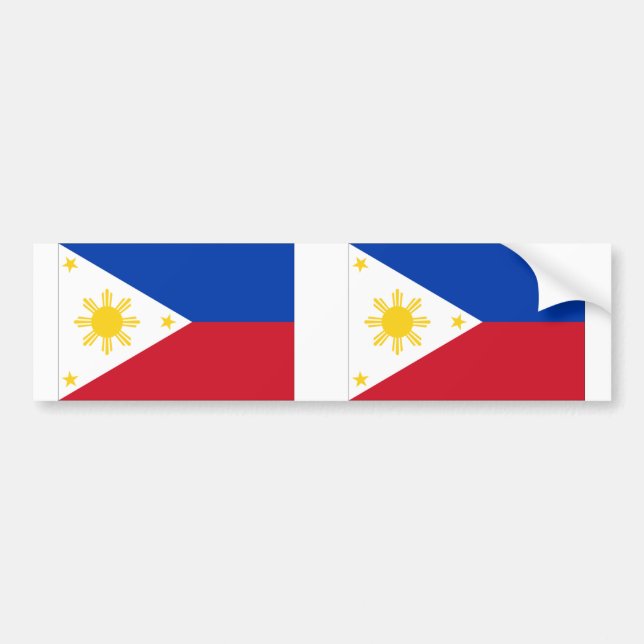 Adesivo Para Carro Bandeira das Filipinas (Frente)
