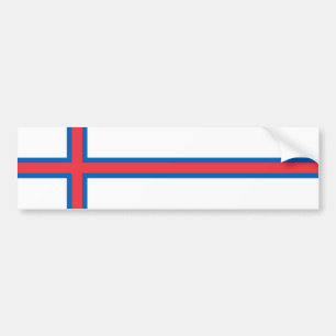Adesivo Para Carro Bandeira das Ilhas Faroé