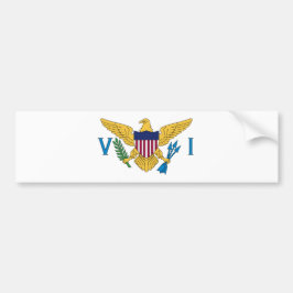 Adesivo Para Carro Bandeira das Ilhas Virgens dos Estados Unidos