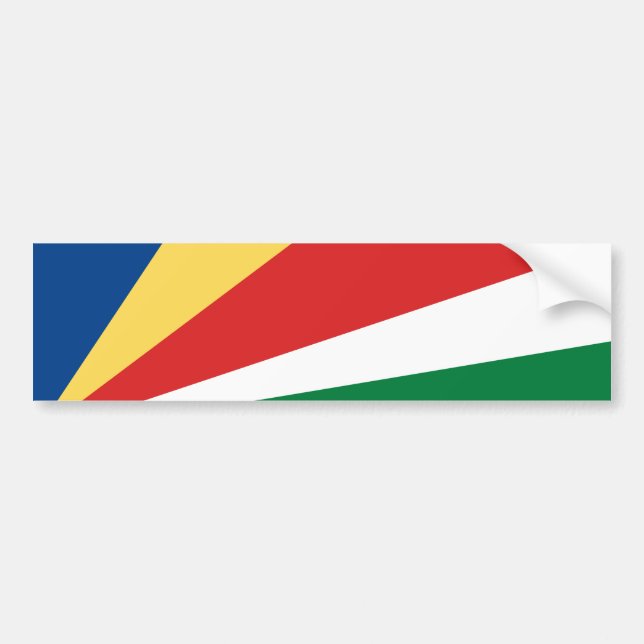 Adesivo Para Carro Bandeira das Seychelles (Frente)