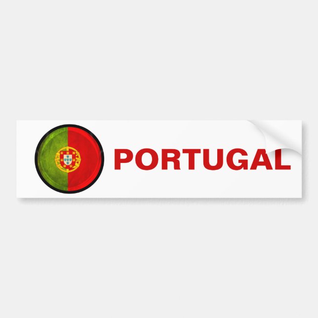 Adesivo Para Carro bandeira de 3D Portugal (Frente)