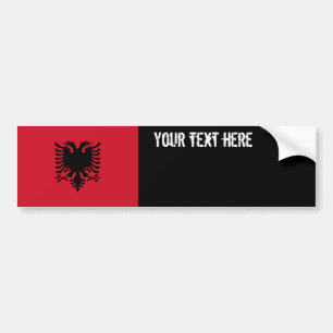 Adesivo Para Carro Bandeira de Albânia