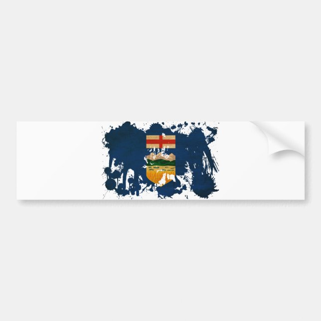 Adesivo Para Carro Bandeira de Alberta (Frente)