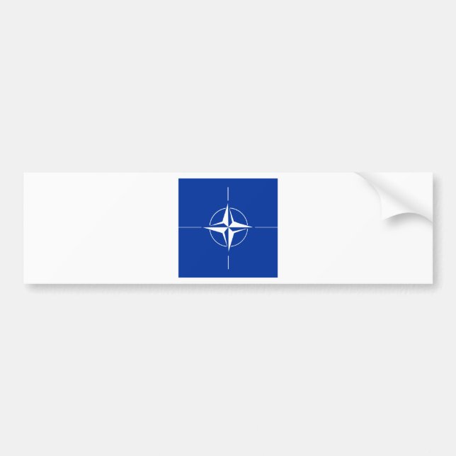 Adesivo Para Carro Bandeira de alta qualidade da OTAN (Frente)