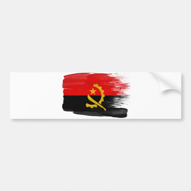 Adesivo Para Carro Bandeira de Angola (Frente)