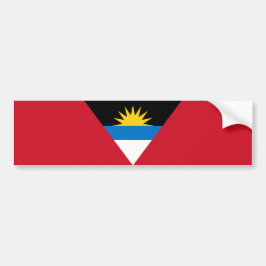 Adesivo Para Carro Bandeira de Antígua e Barbuda