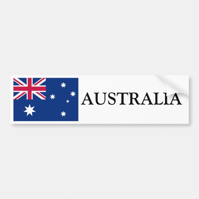Adesivo Para Carro Bandeira de Austrália (Frente)