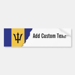 Adesivo Para Carro Bandeira de Barbados