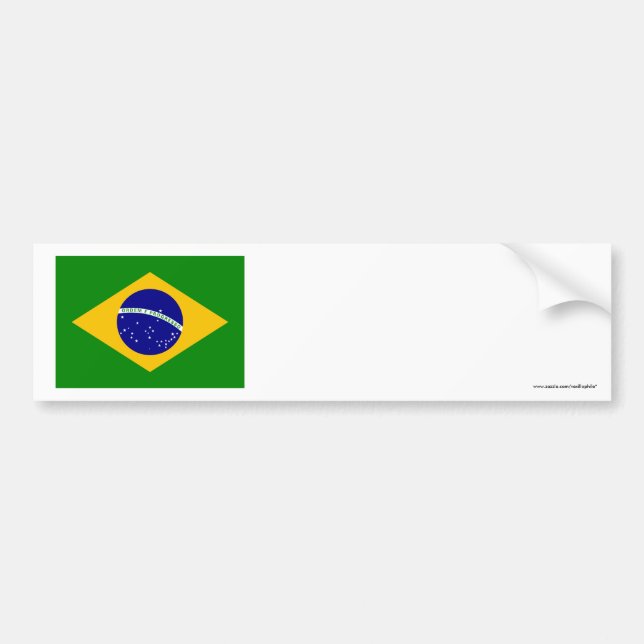 Adesivo Para Carro Bandeira de Brasil (Frente)