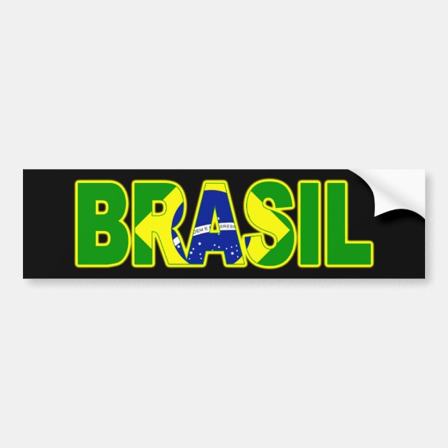 Adesivo Para Carro Bandeira de Brasil (Frente)
