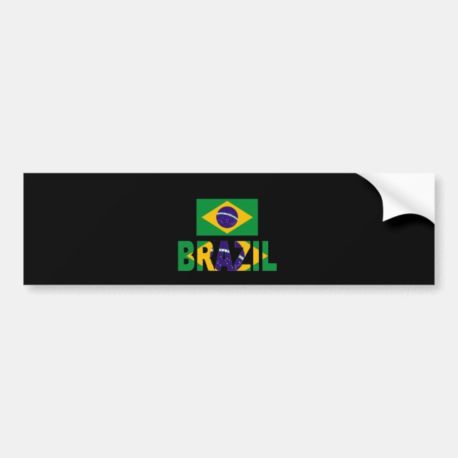 Adesivo Para Carro Bandeira de Brasil (Frente)