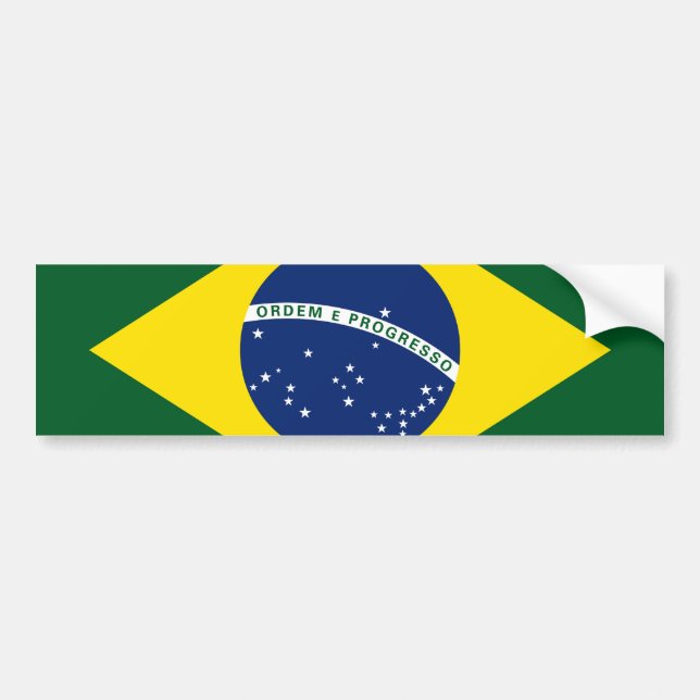 Adesivo Para Carro Bandeira de Brasil (Frente)
