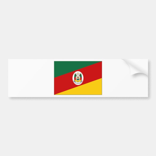 Adesivo Para Carro Bandeira de Brasil Rio Grande do Sul (Frente)