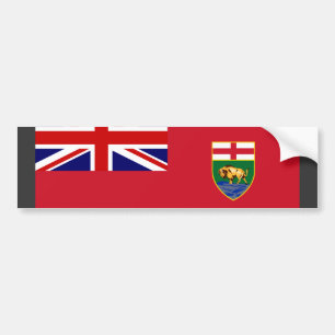 Adesivo Para Carro Bandeira de Canadá Manitoba