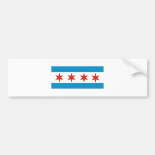 Adesivo Para Carro bandeira de Chicago